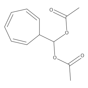 [Acetyloxy(cyclohepta-2,4,6-trien-1-yl)methyl] acetate结构式
