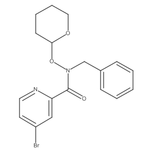 N-benzyl-4-bromo-N-(tetrahydro-2H-pyran-2-yloxy)pyridine-2-carboxamide Structure