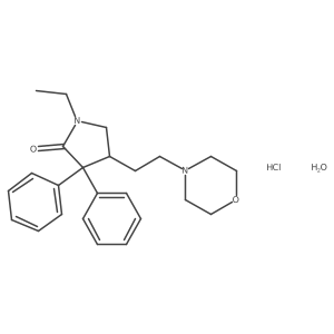 Doxapram hydrochloride anhydrous, (R)-结构式