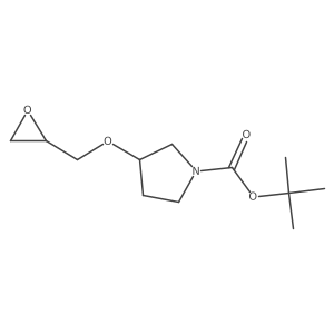 Tert-butyl 3-[(oxiran-2-yl)methoxy]pyrrolidine-1-carboxylate Structure