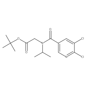 tert-butyl 2-[1-(5,6-dichloropyridin-3-yl)-N-(propan-2-yl)formamido]acetate结构式