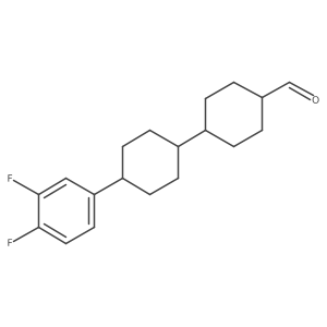 trans-4-(trans-4-(3,4-Difluorophenyl)cyclohexyl)cyclohexanecarbaldehyde Structure