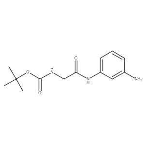 tert-butyl N-{[(3-aminophenyl)carbamoyl]methyl}carbamate Structure