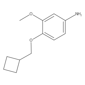 4-(Cyclobutylmethoxy)-3-methoxyaniline Structure