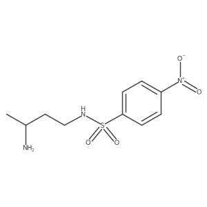 N-(3-Aminobutyl)-4-nitrobenzene-1-sulfonamide结构式