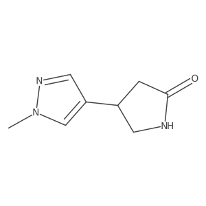 4-(1-methyl-1H-pyrazol-4-yl)pyrrolidin-2-one Structure