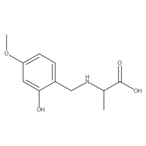 N-(2-hydroxy-4-methoxybenzyl)alanine Structure