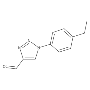 1-(4-ethylphenyl)-1H-1,2,3-triazole-4-carbaldehyde Structure