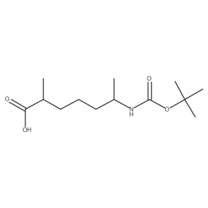 6-{[(Tert-butoxy)carbonyl]amino}-2-methylheptanoic acid结构式