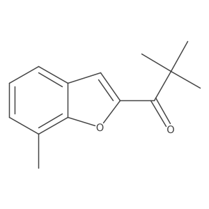 2,2-Dimethyl-1-(7-methyl-1-benzofuran-2-yl)propan-1-one Structure