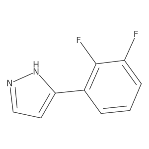3-(2,3-difluorophenyl)-1H-pyrazole结构式