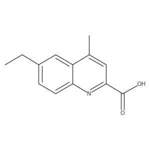 6-Ethyl-4-methylquinoline-2-carboxylic acid Structure