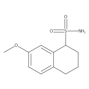 7-Methoxy-1,2,3,4-tetrahydronaphthalene-1-sulfonamide结构式