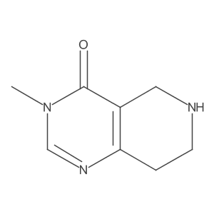 3-Methyl-5,6,7,8-tetrahydropyrido[4,3-d]pyrimidin-4(3H)-one结构式