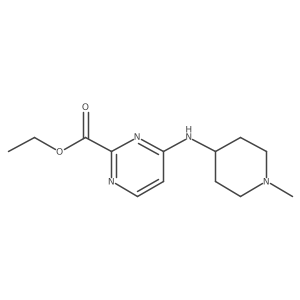 Ethyl 4-[(1-methylpiperidin-4-yl)amino]pyrimidine-2-carboxylate Structure