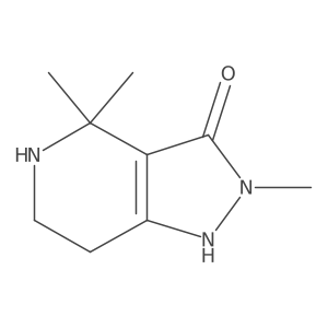 2,4,4-Trimethyl-4,5,6,7-tetrahydro-1H-pyrazolo[4,3-c]pyridin-3(2H)-one Structure