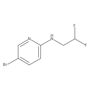 5-bromo-N-(2,2-difluoroethyl)pyridin-2-amine结构式