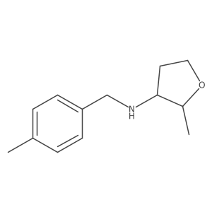 2-Methyl-N-[(4-methylphenyl)methyl]oxolan-3-amine结构式