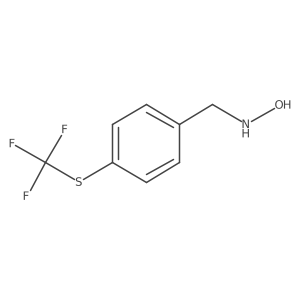 N-({4-[(trifluoromethyl)sulfanyl]phenyl}methyl)hydroxylamine Structure