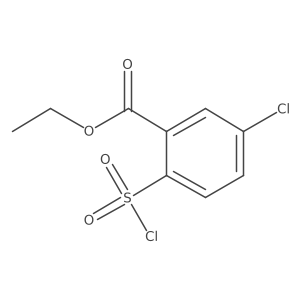 Ethyl 5-chloro-2-(chlorosulfonyl)benzoate Structure