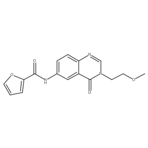 N-[3-(2-methoxyethyl)-4-oxo-3,4-dihydroquinazolin-6-yl]furan-2-carboxamide Structure