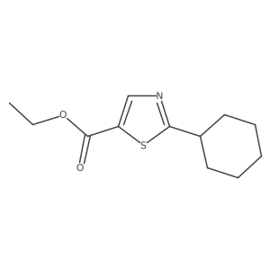 Ethyl 2-cyclohexylthiazole-5-carboxylate结构式