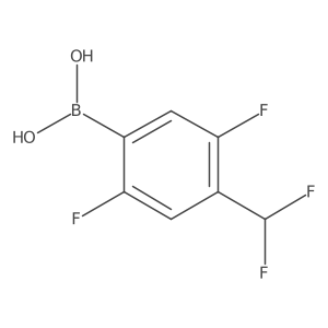 [4-(Difluoromethyl)-2,5-difluorophenyl]boronic acid结构式