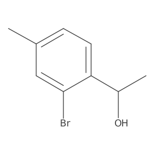 (1S)-1-(2-bromo-4-methylphenyl)ethan-1-ol结构式