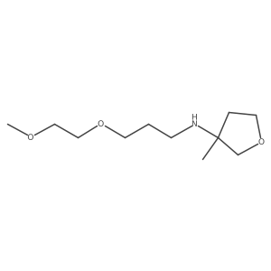 3-Furanamine, tetrahydro-N-[3-(2-methoxyethoxy)propyl]-3-methyl- Structure