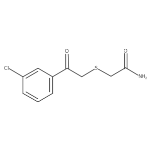 2-{[2-(3-Chlorophenyl)-2-oxoethyl]sulfanyl}acetamide结构式