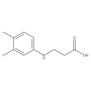 3-((3-Iodo-4-methylphenyl)amino)propanoic acid结构式