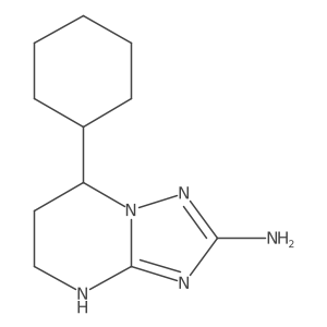 7-cyclohexyl-4H,5H,6H,7H-[1,2,4]triazolo[1,5-a]pyrimidin-2-amine Structure