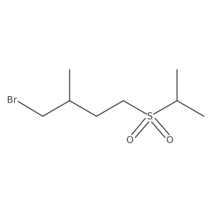 1-Bromo-2-methyl-4-(propane-2-sulfonyl)butane结构式