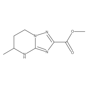 Methyl 5-methyl-4H,5H,6H,7H-[1,2,4]triazolo[1,5-a]pyrimidine-2-carboxylate结构式