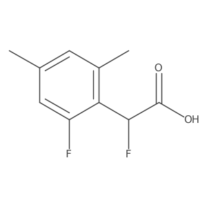 2-Fluoro-2-(2-fluoro-4,6-dimethylphenyl)acetic acid Structure