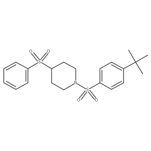 1-((4-(Tert-butyl)phenyl)sulfonyl)-4-(phenylsulfonyl)piperidine结构式
