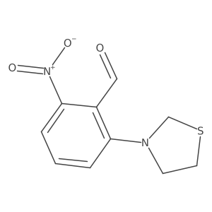 2-Nitro-6-(thiazolidin-3-yl)benzaldehyde Structure