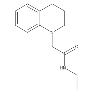 N-Ethyl-3,4-dihydro-1(2H)-quinolineacetamide结构式