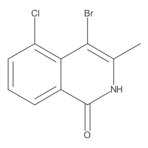 4-Bromo-5-chloro-3-methyl-1,2-dihydroisoquinolin-1-one Structure