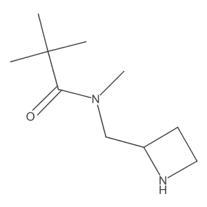 N-[(Azetidin-2-yl)methyl]-N,2,2-trimethylpropanamide结构式