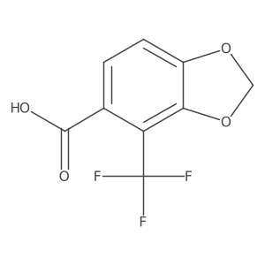 4-(Trifluoromethyl)benzo[d][1,3]dioxole-5-carboxylic acid结构式