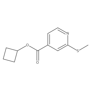 Cyclobutyl 2-(methylsulfanyl)pyridine-4-carboxylate Structure