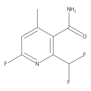 2-(Difluoromethyl)-6-fluoro-4-methylpyridine-3-carboxamide Structure