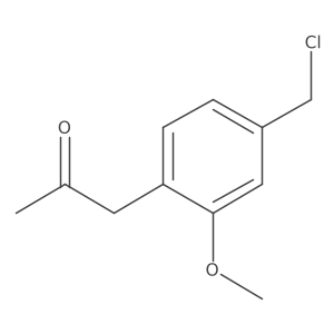 1-(4-(Chloromethyl)-2-methoxyphenyl)propan-2-one结构式