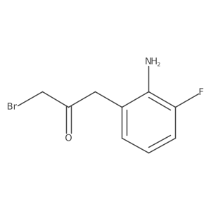 1-(2-Amino-3-fluorophenyl)-3-bromopropan-2-one Structure