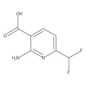 2-Amino-6-(difluoromethyl)nicotinic acid Structure