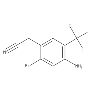 2-(4-Amino-2-bromo-5-(trifluoromethyl)phenyl)acetonitrile Structure