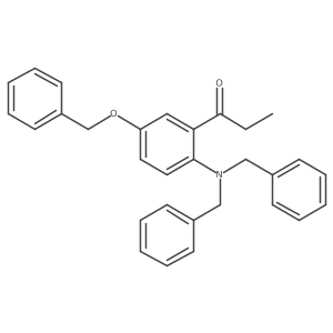 1-(5-(Benzyloxy)-2-(dibenzylamino)phenyl)propan-1-one Structure