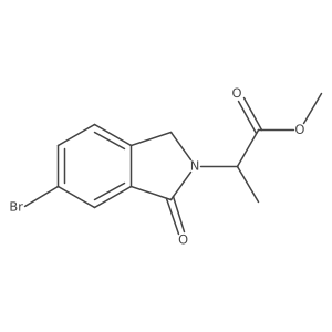 methyl 2-(5-bromo-3-oxo-1H-isoindol-2-yl)propanoate Structure
