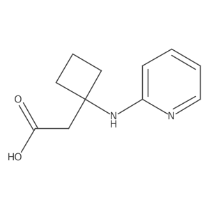 1-(2-Pyridinylamino)cyclobutaneacetic acid结构式